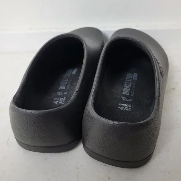Birkenstock Size 41 Profi-Birki Polyurethane Black Vegan Clogs Black Unisex - Picture 2 of 12